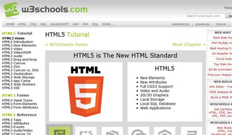 w3s|HTML5 Tutorial Index .